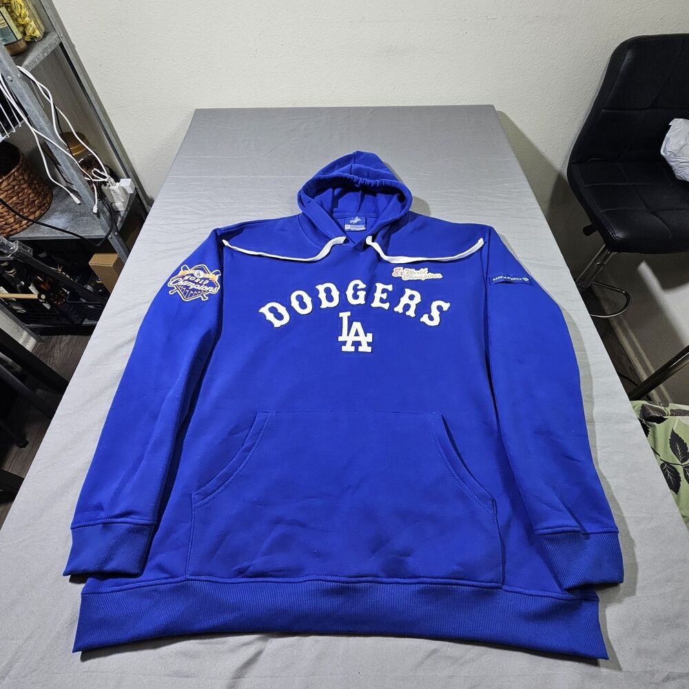 Los Angeles Dodgers 8x World Champions Hoodie Men's XL SGA 3/31/25 Blue BofA